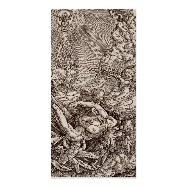 Christ Born to Heaven by Angels Poster (Front)