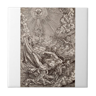 Christ Born to Heaven by Angels Tile
