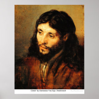 Christ by Harmensz Van Rijn Rembrandt Poster