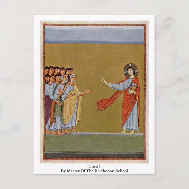Christ By Master Of The Reichenau School Postcard (Front)