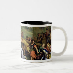 Christ Carrying the Cross, 1684 (oil on canvas) Two-Tone Coffee Mug