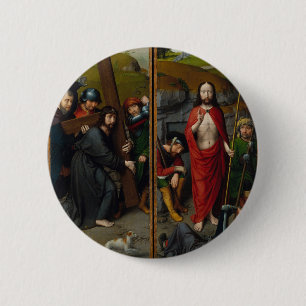 Christ Carrying the Cross 2 Inch Round Button