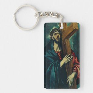 Christ Carrying the Cross by El Greco Keychain