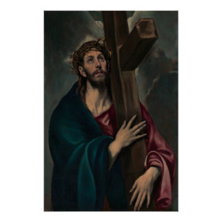 Christ Carrying the Cross (Dark) Poster