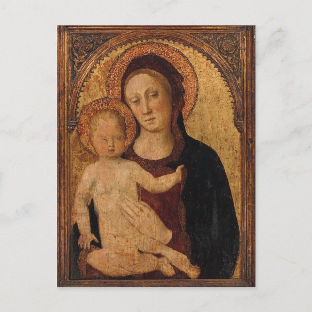 Christ Child in  Arch with Mother Postcard (Front)