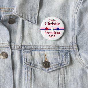 Christ Christie President 2024 2 Inch Round Button
