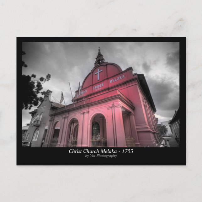 Christ Church Melaka - 1753 Postcard (Front)