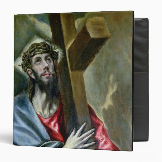 Christ Clasping the Cross, 1600-10 (oil on canvas) Binder (Front/Inside)