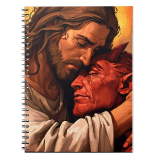 Christ Comforting Lucifer Notebook