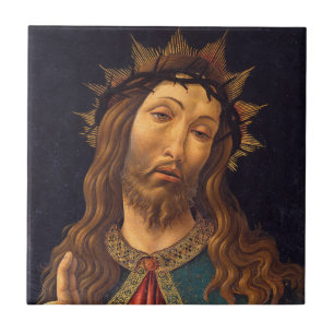 Christ Crowned with Thorns by Sandro Botticelli Tile