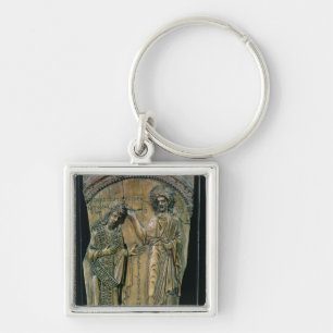 Christ Crowning the Emperor Constantine VII Keychain