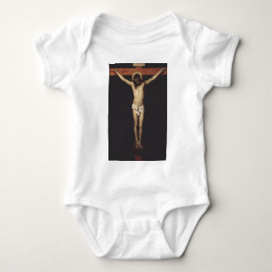 Christ Crucified by Diego Velazquez  Baby Bodysuit