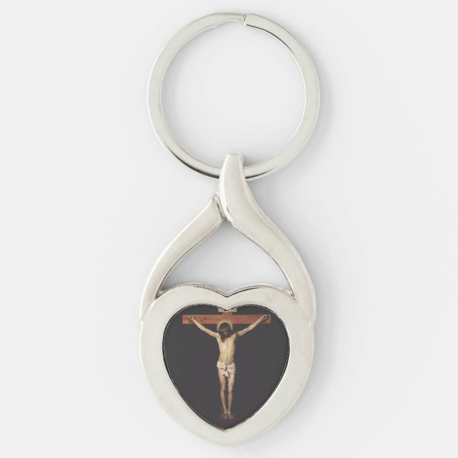 Christ Crucified by Diego Velazquez  Keychain (Front)