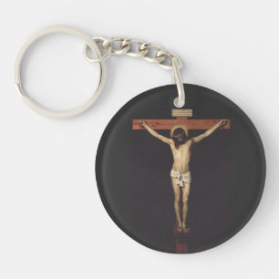 Christ Crucified by Diego Velazquez Keychain