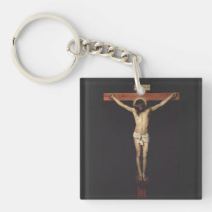 Christ Crucified by Diego Velazquez Keychain