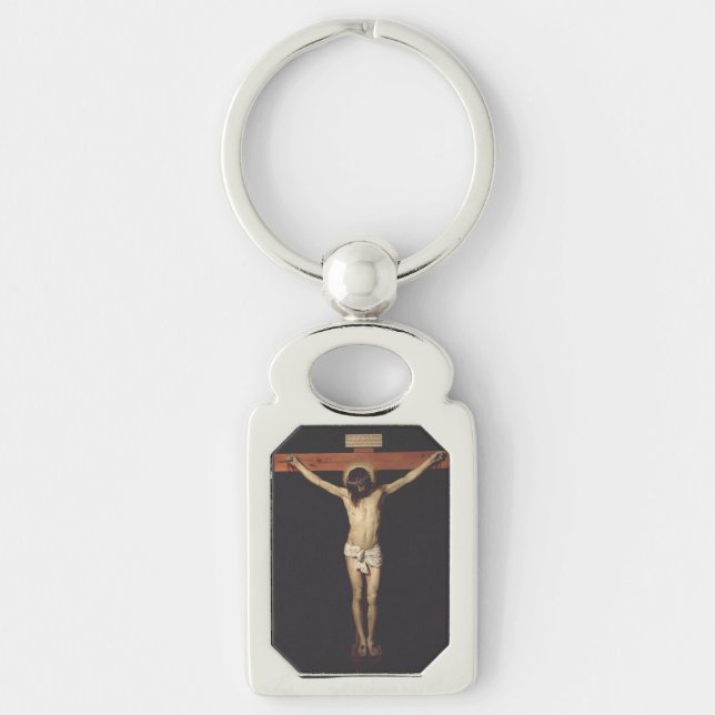 Christ Crucified by Diego Velazquez  Keychain (Front)