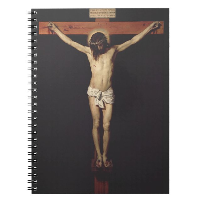 Christ Crucified by Diego Velazquez Notebook (Front)