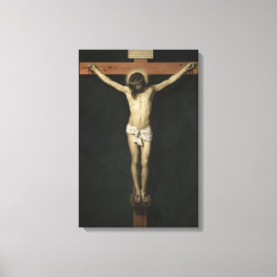 Christ Crucified on the Cross (Faith) (Velazquez) Canvas Print