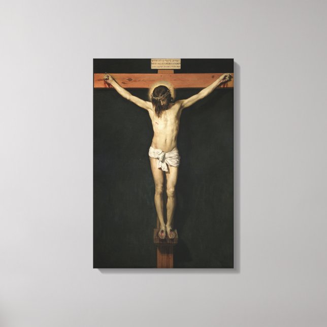 Christ Crucified on the Cross (Faith) (Velazquez) Canvas Print (Front)