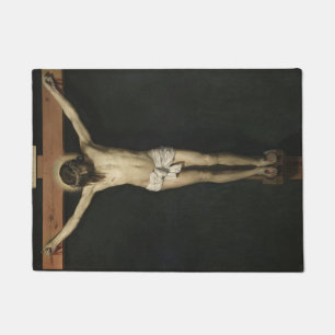 Christ Crucified on the Cross (Faith) (Velazquez) Doormat