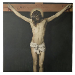 Christ Crucified on the Cross (Faith) (Velazquez) Tile