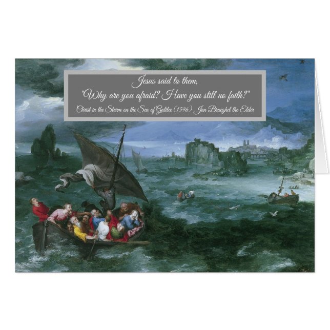 Christ dans la tempête (Devant horizontal)