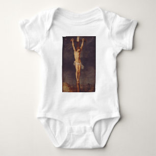 Christ dead on the cross by Peter Paul Rubens  Baby Bodysuit