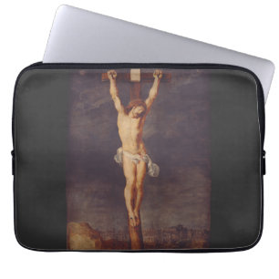 Christ dead on the cross by Peter Paul Rubens Laptop Sleeve