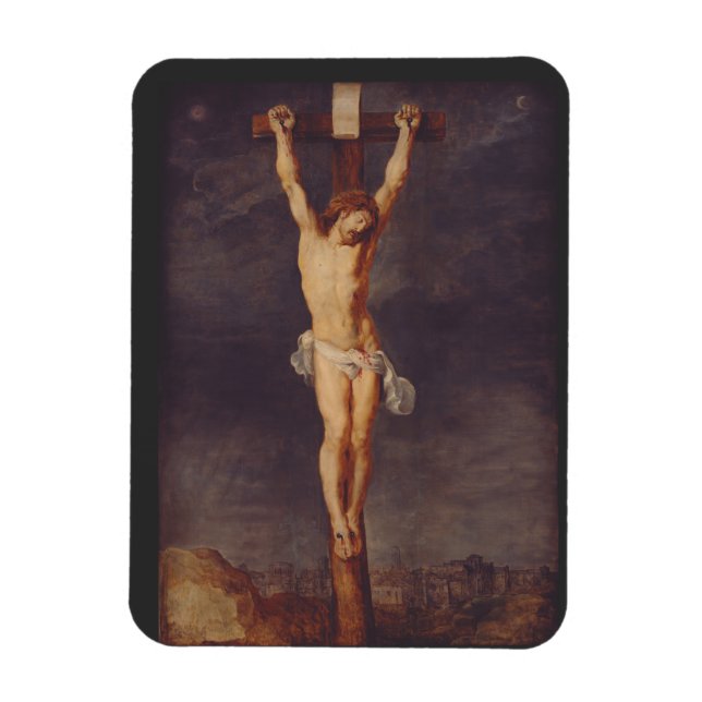 Christ dead on the cross by Peter Paul Rubens  Magnet (Vertical)