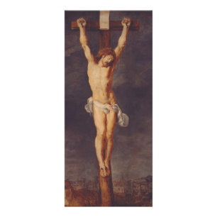 Christ dead on the cross by Peter Paul Rubens Rack Card