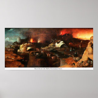 Christ Descent Into Hell by Hieronymus Bosch Poster