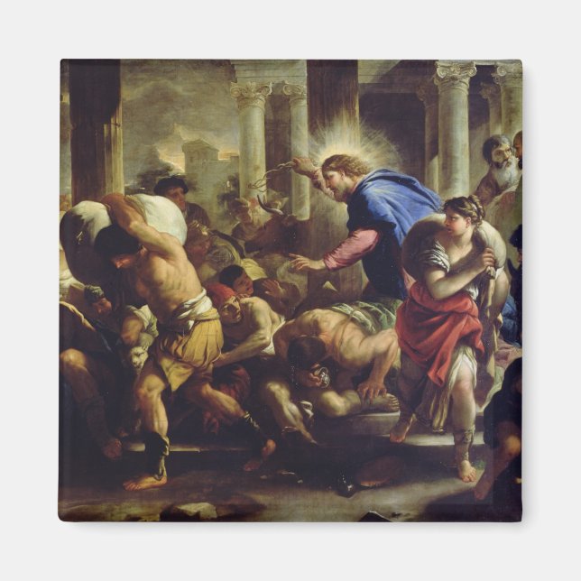 Christ Driving the Merchants from the Temple Magnet (Front)