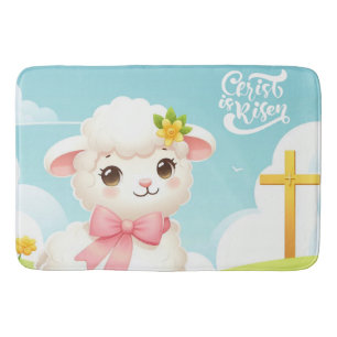 Christ/Easter/lamb/cross Bath Mat
