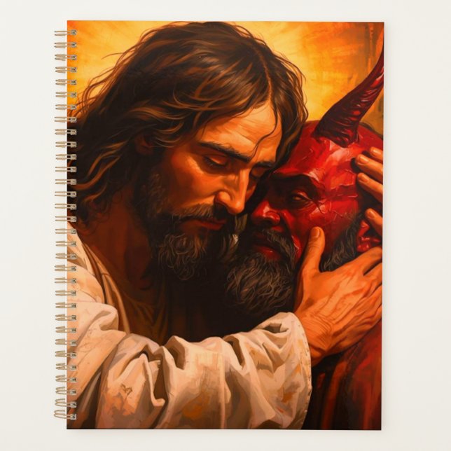 Christ Embracer Lucifer Day Planner Couverture dur (Devant)