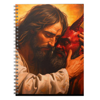 Christ embrasser le Carnet Lucifer