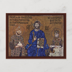 Christ Enthroned And Blessing From The Emperor Postcard