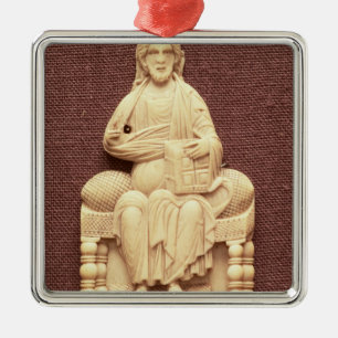 Christ enthroned, Byzantine, 10-11th century Metal Ornament