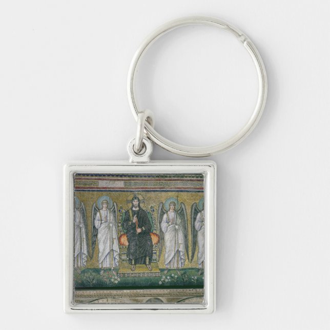 Christ enthroned with the angels 2 keychain (Front)