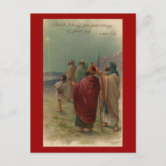 Christ est né Carte postale