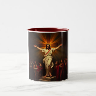 Christ est ressuscité dans la Mug de café