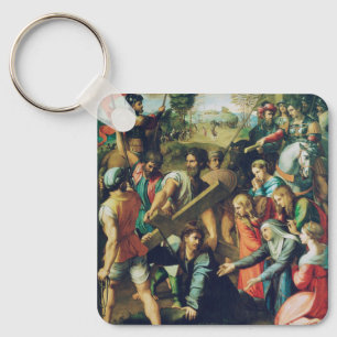 Christ Falling on the Way to Calvary Keychain