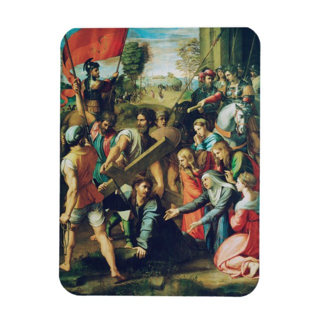 Christ Falling on the Way to Calvary Magnet (Vertical)