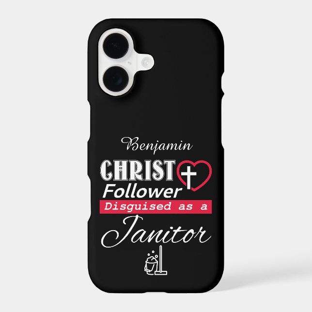 Christ Follower Disguised As A Janitor Christian Samsung Galaxy S21 Ultra Case (Back)