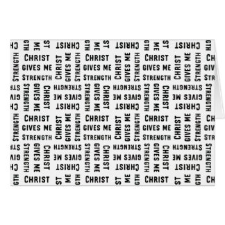 Christ gives me strength Parakaleo note card