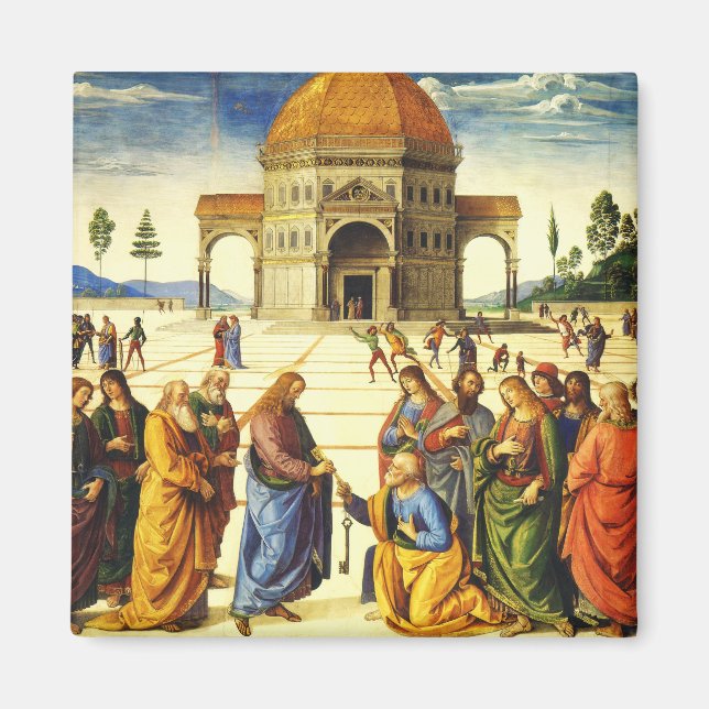 Christ Giving the Keys to Saint Peter Magnet (Front)
