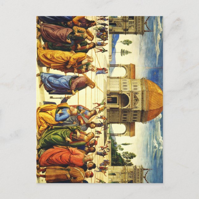 Christ Giving the Keys to Saint Peter Postcard (Front)