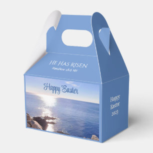  Christ has Risen Photo of Ocean Happy Easter Favor Box