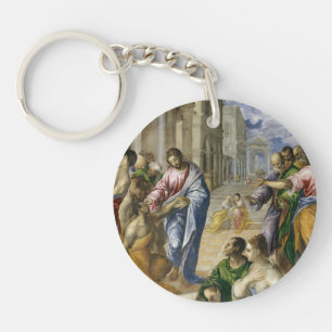 Christ Healing the Blind Keychain