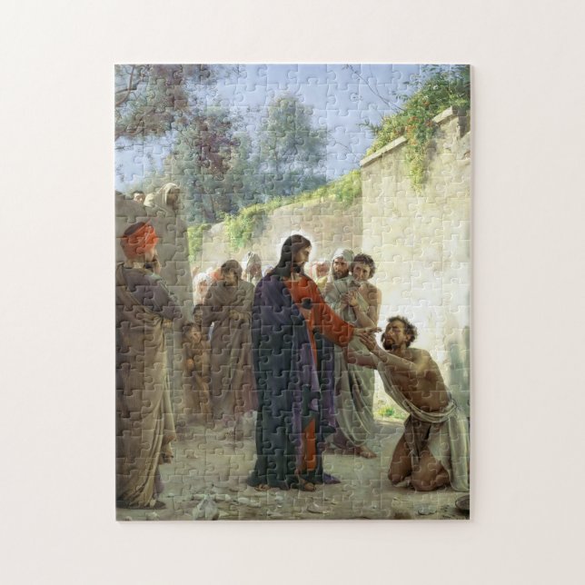 Christ Healing the Blind Man Jigsaw Puzzle (Vertical)