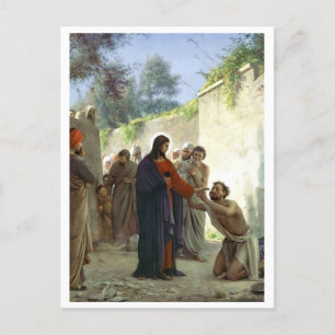 Christ Healing the Blind Man Postcard